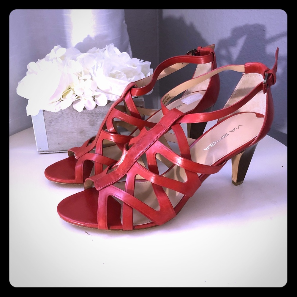 Via Spiga Leather Strappy Sandals